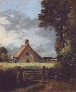 John Constable A cottage in a cornfield oil painting artist